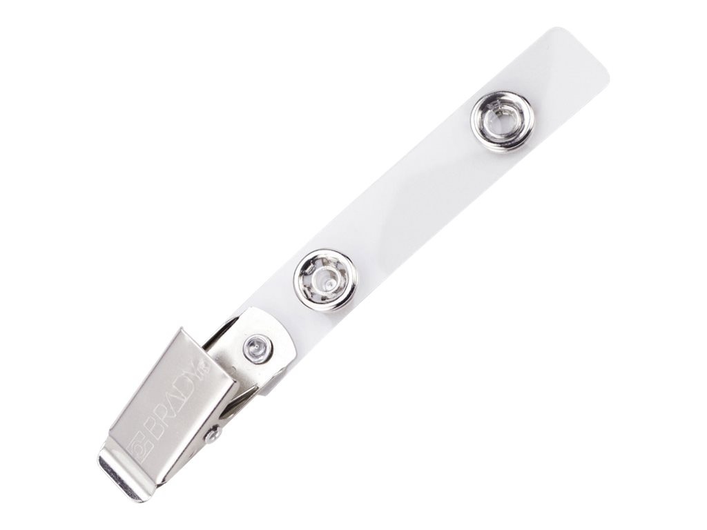 Brady People ID badge holder strap - clear (pack of 100)