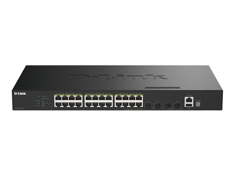 D-Link DGS 1530-28P - switch - 24 ports - smart - rack-mountable