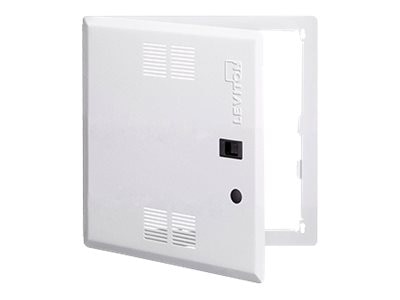 Leviton Structured Media Center 14-inch - cable enclosure hinge door