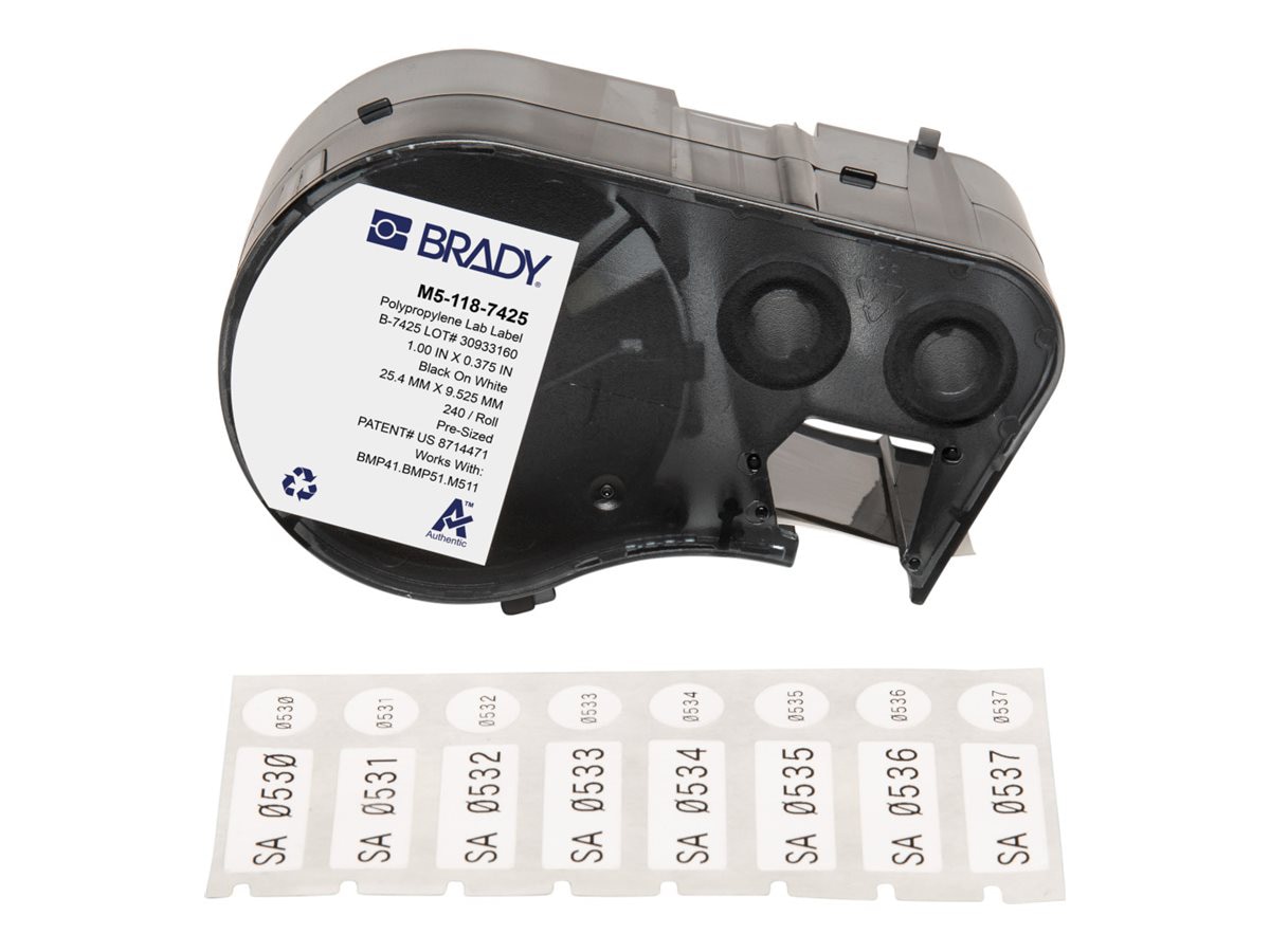 Brady B-7425 - labels - matte - 250 label(s) -