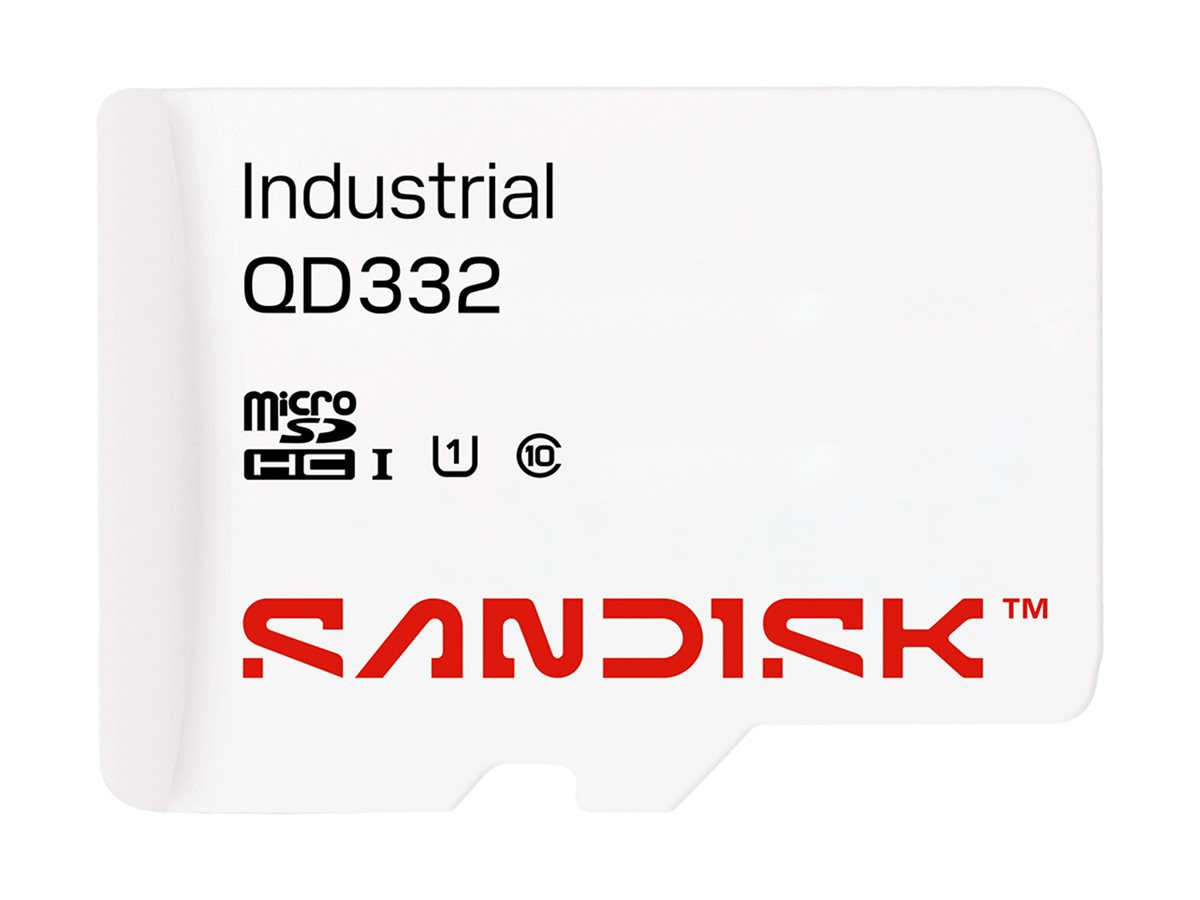 SanDisk Industrial QD332 - flash memory card - 64 GB - microSDHC UHS-I