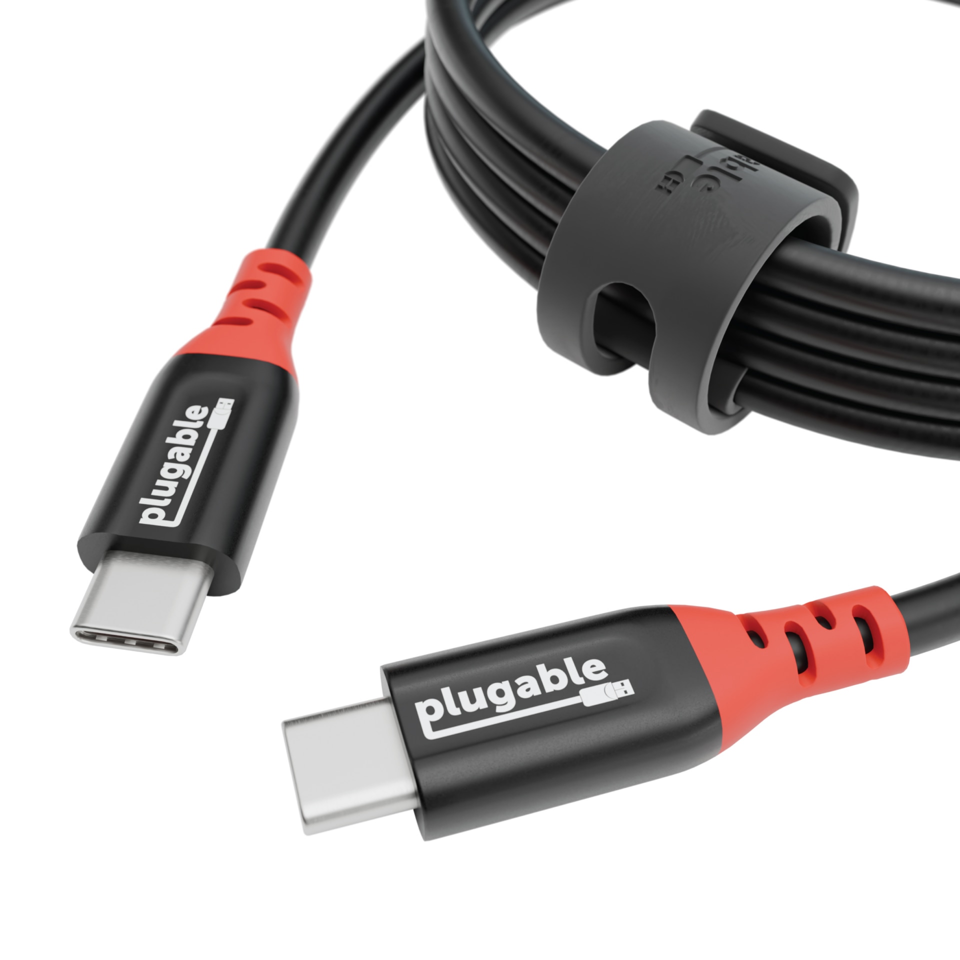 Plugable Secure USB C Data Blocker Charge Only Cable(2m/6.6ft)-240W Fast Charging for Shared Workspaces,Schools and more