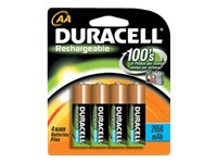 Duracell Rechargeable AA NiMH Battery 4 Pack