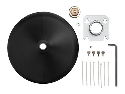 Shure A901-R-PM - pole mount kit for ceiling microphone - with black cover,