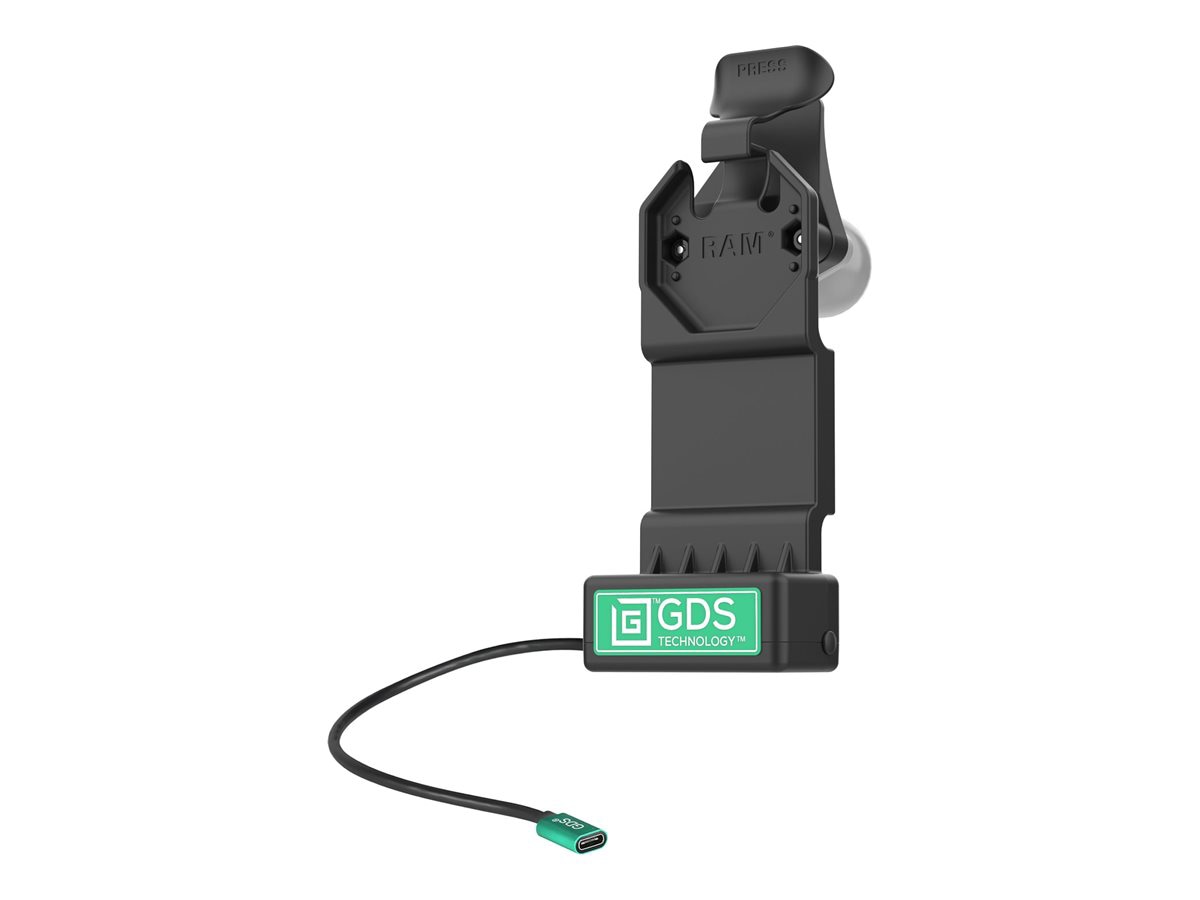 RAM GDS Uni-Conn car charging holder - non-locking - Pogo - 15 Watt