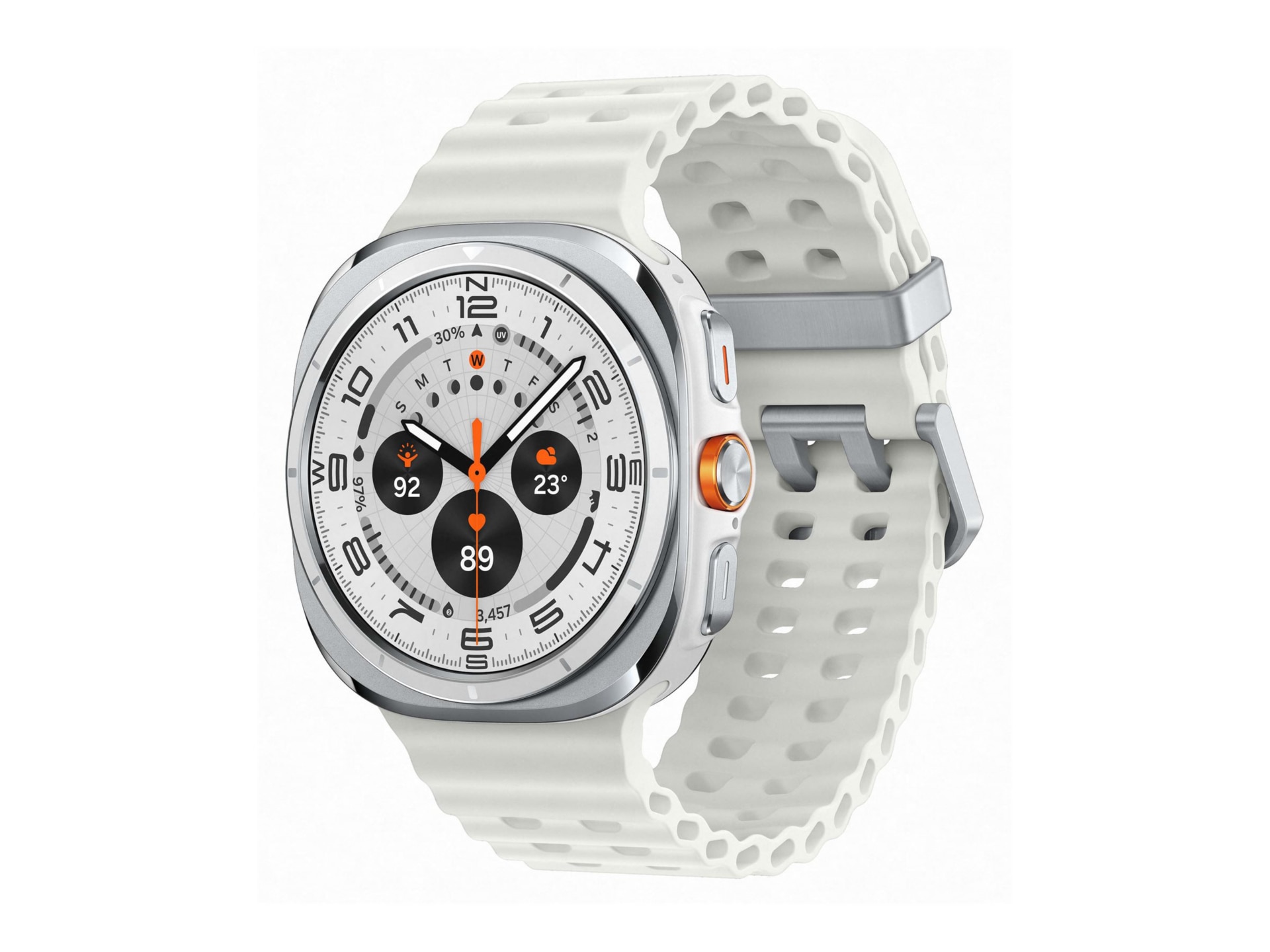 Samsung Galaxy Watch Ultra - titanium white - smart watch with marine band