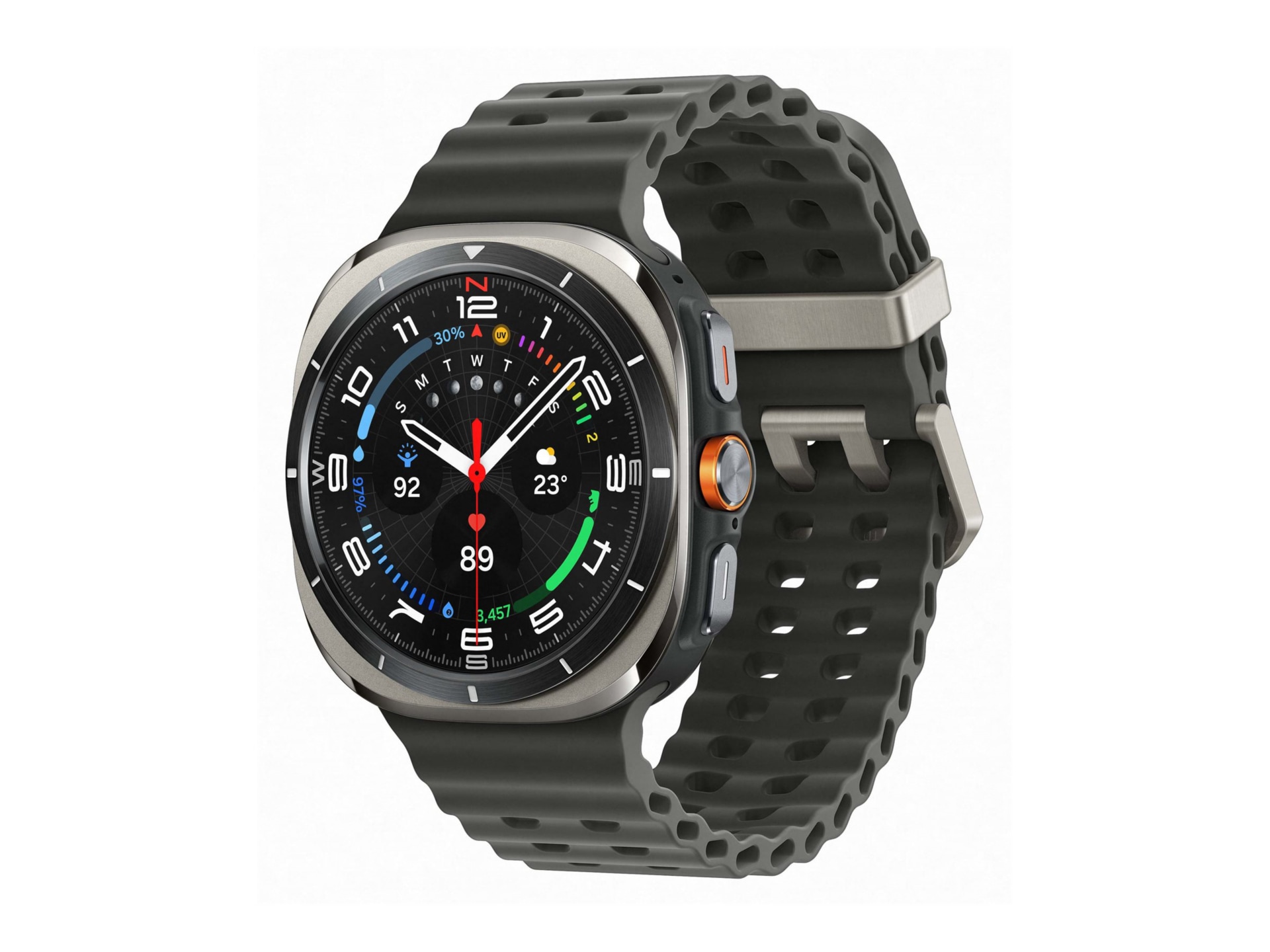 Samsung Galaxy Watch Ultra - titanium silver - smart watch with marine band