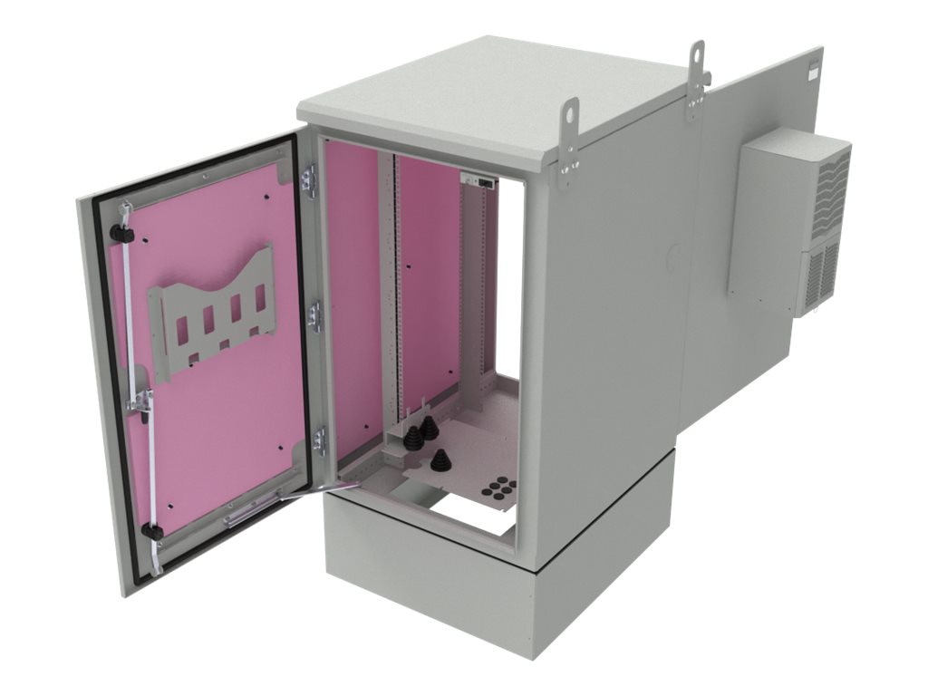 Great Lakes - rack - single bay, NEMA 3R - 24U