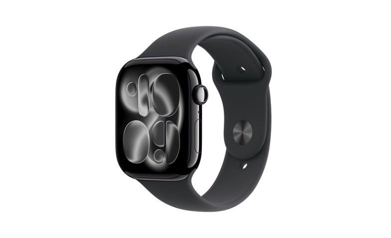 Apple Watch Series 11 - 46mm Jet Black Aluminum Case - Black Sport