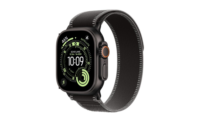 Apple Watch Ultra 3Â -Â Black Case (49mm) - Trail Loop - Charcoal