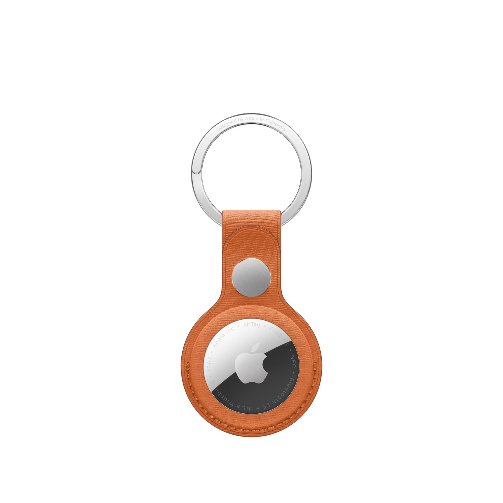 Apple AirTag FineWoven Key Ring - Fox Orange