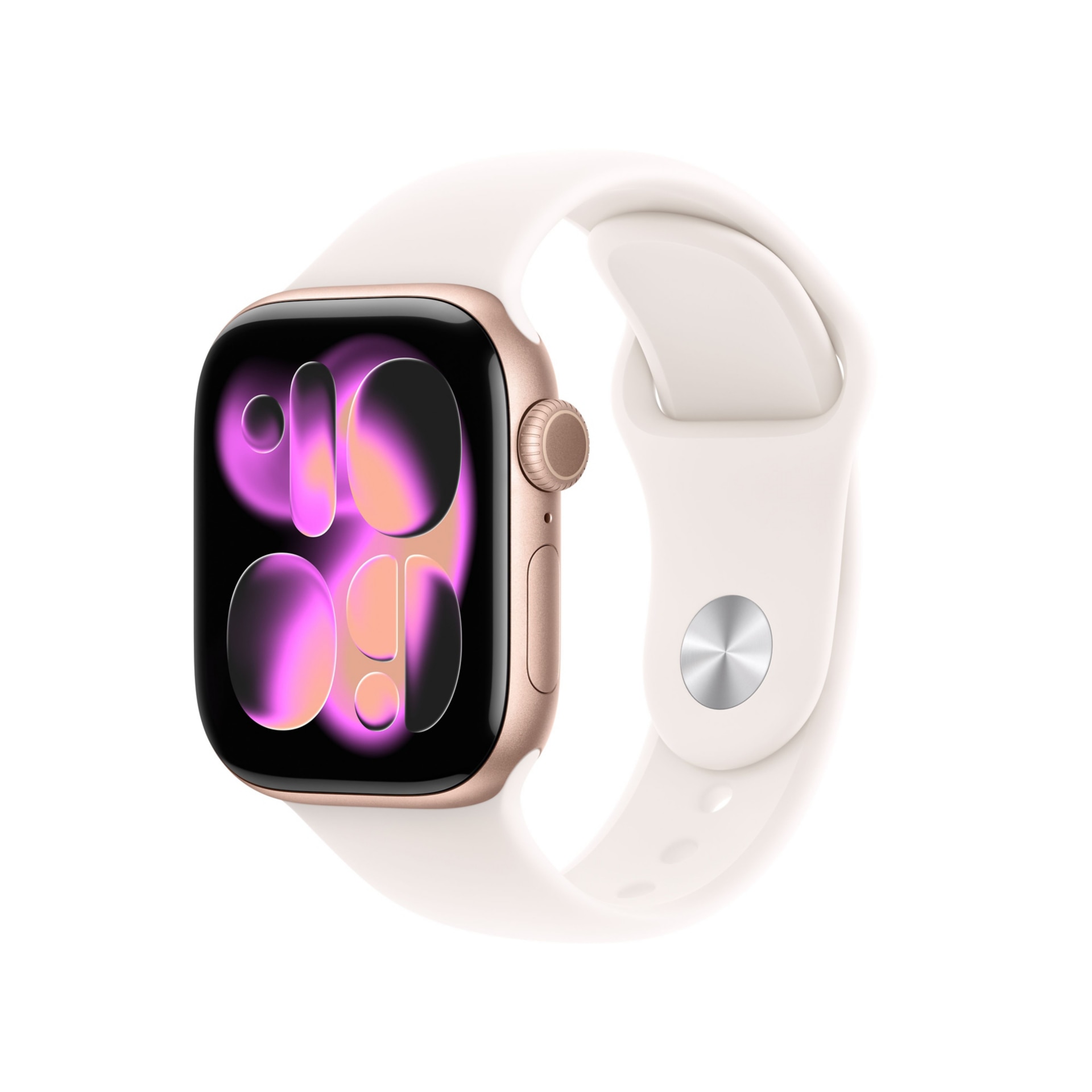 Apple Watch Series 11 GPS 42mm Rose Gold Aluminum Case - Light Blush Sport