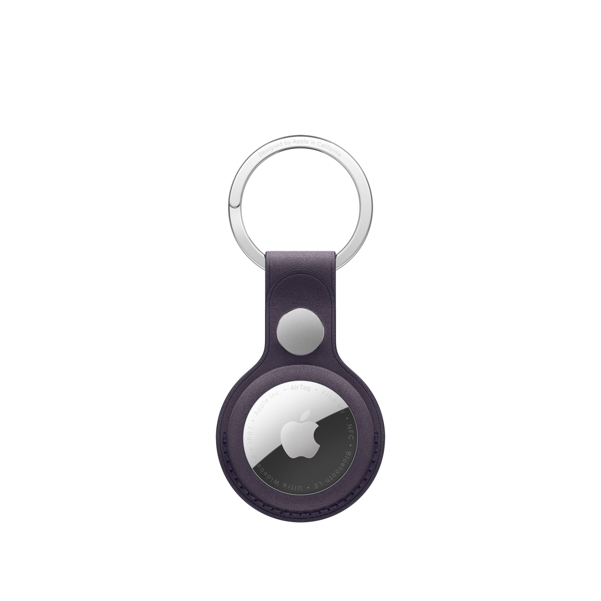 Apple AirTag FineWoven Key Ring - Midnight Purple