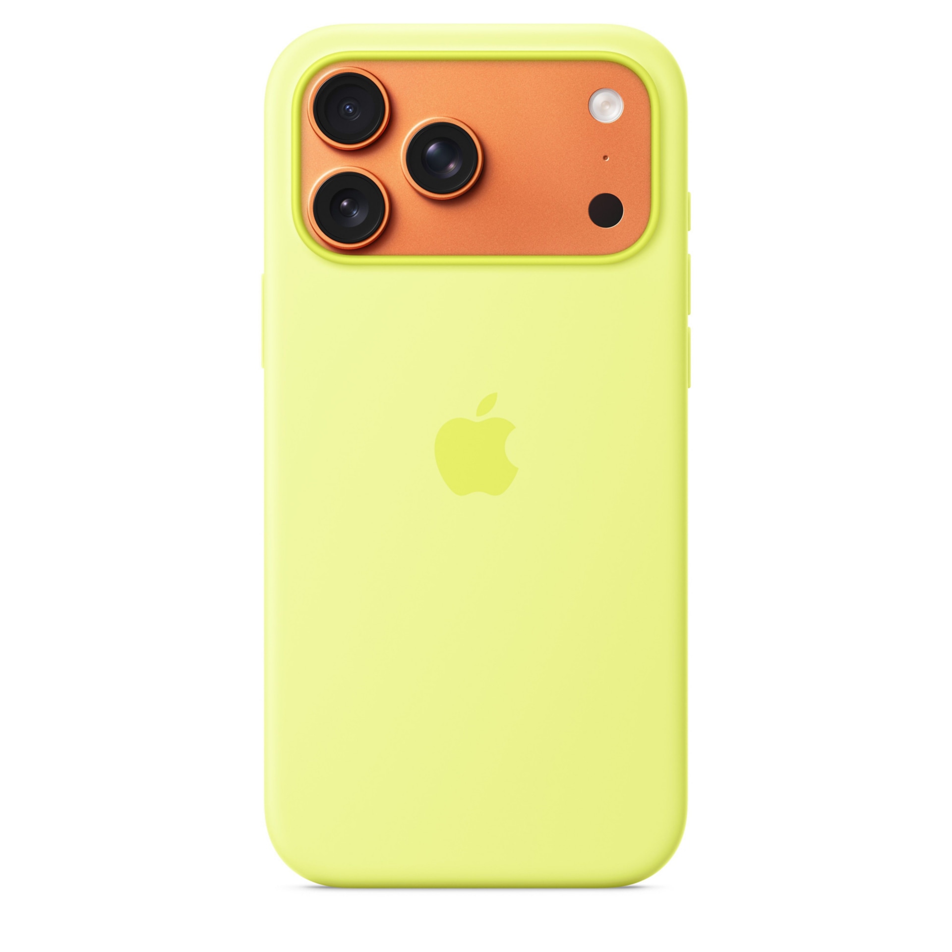 Apple iPhone 17 Pro Max Silicone Case with MagSafe – Neon Yellow