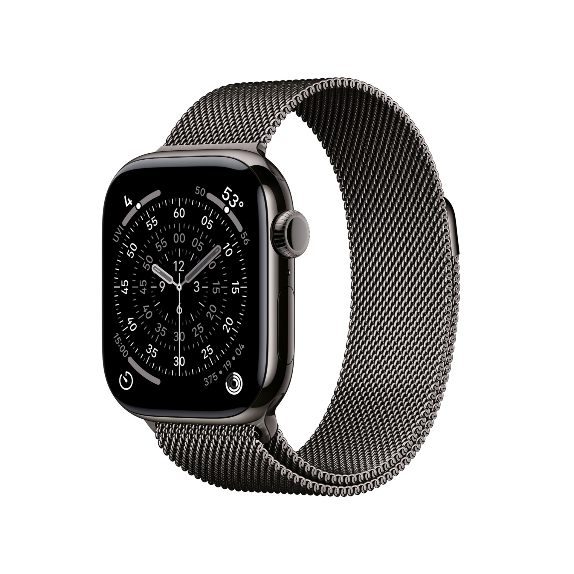 Apple Watch Series 11 - 42mm Slate Titanium Case - Slate Milanese Loop