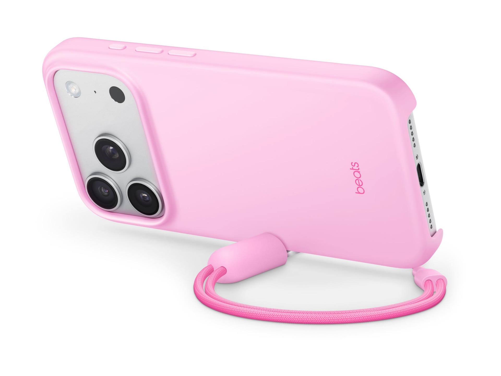 Beats iPhone Case - fits Apple iPhone 17 Pro - Kickstand Case -  MagSafe and Camera Control - Pebble Pink