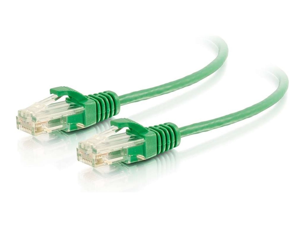 C2G 6ft (1.8m) Cat6 Snagless Unshielded (UTP) Slim Ethernet Network Patch Cable - M/M - Green