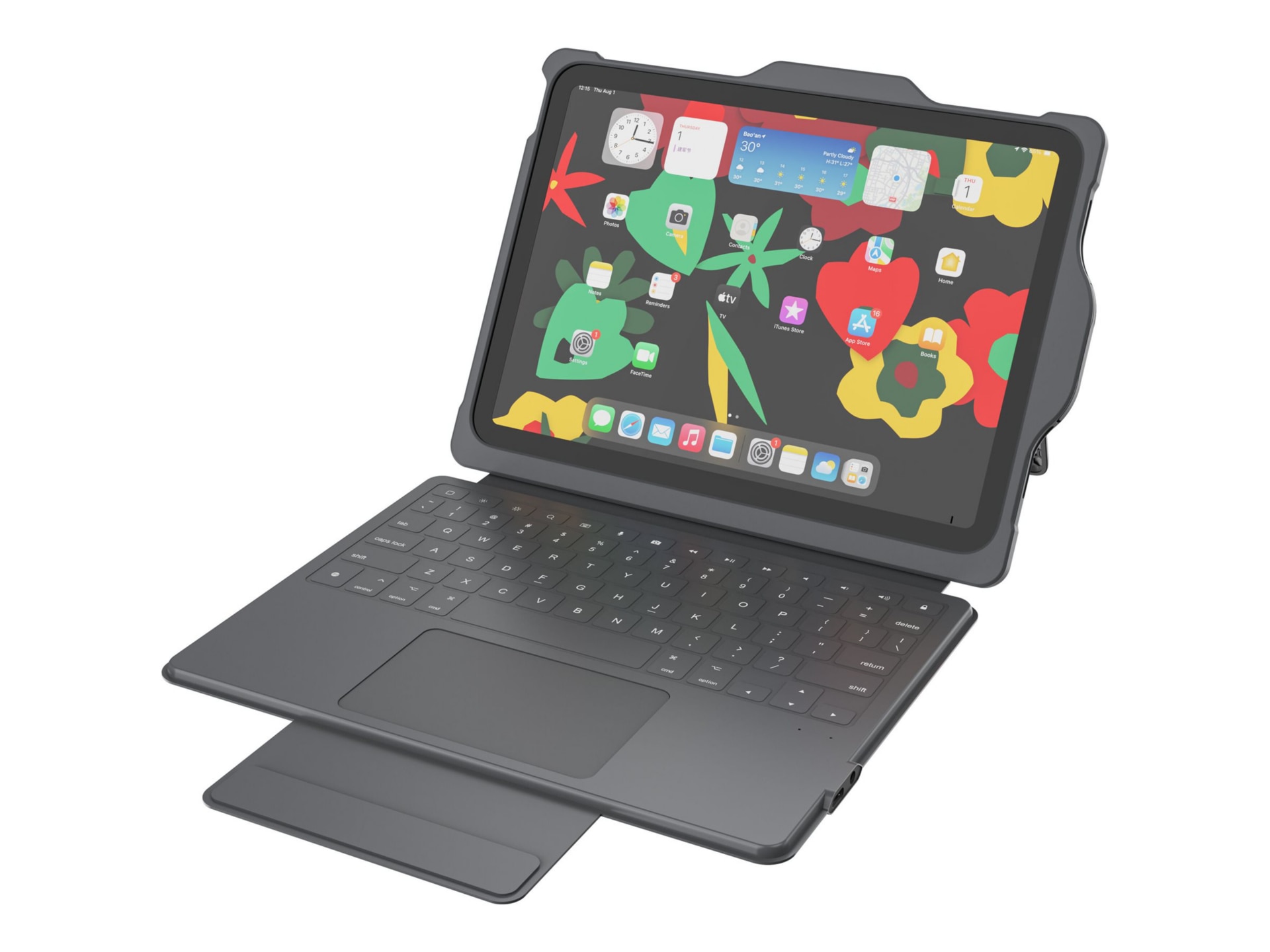 NutKase Rugged Keyboard Case for iPad 10.9"/11" (10th/11th Gen) - Slate Gre