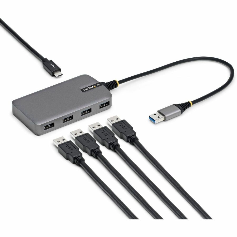 StarTech.com 4-Port USB-A Hub, 5Gbps, Bus Powered, USB-A to 4x USB-A Hub wi