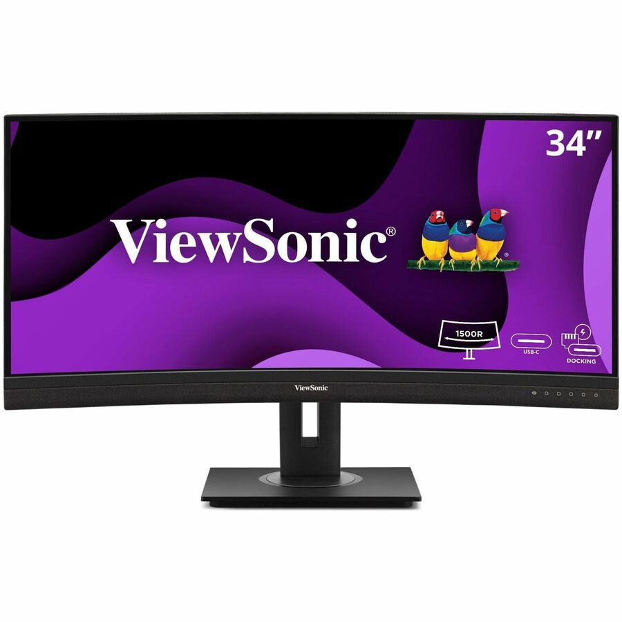 ViewSonic Ergonomic VG3456CA - UWQHD Ergonomic 21:9 Curved Docking Monitor