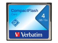Verbatim - flash memory card - 4 GB - CompactFlash