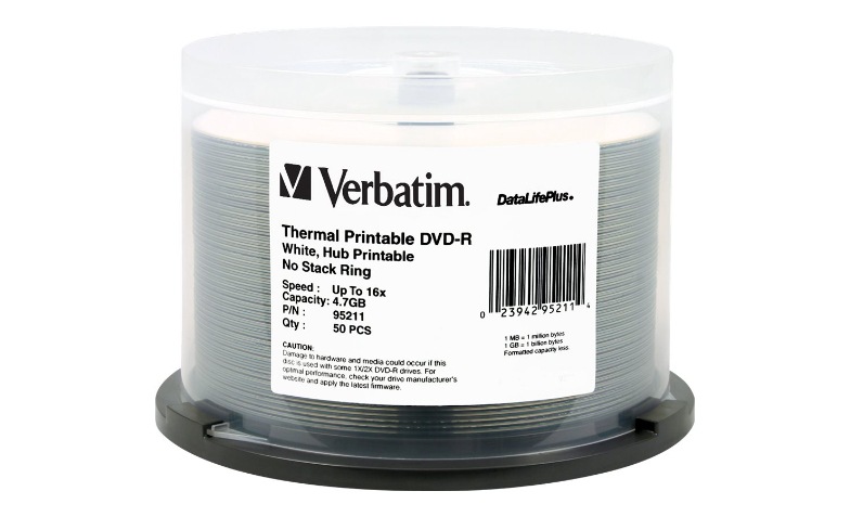 Verbatim DataLifePlus - DVD-R x 50 - 4.7 GB - storage media