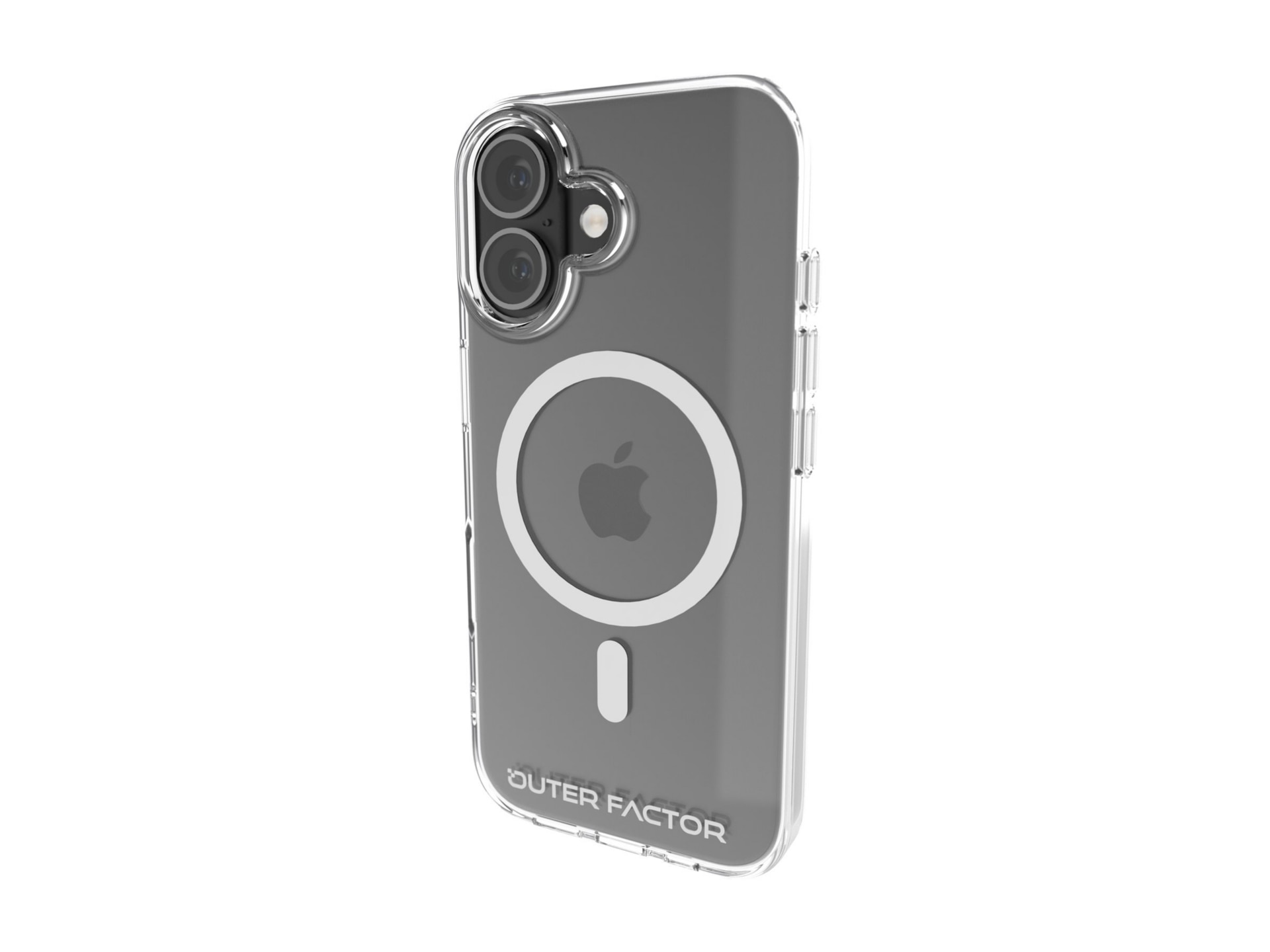 OuterFactor Ascend Case, iPhone 17, Clear, Magnetic Ring Included
