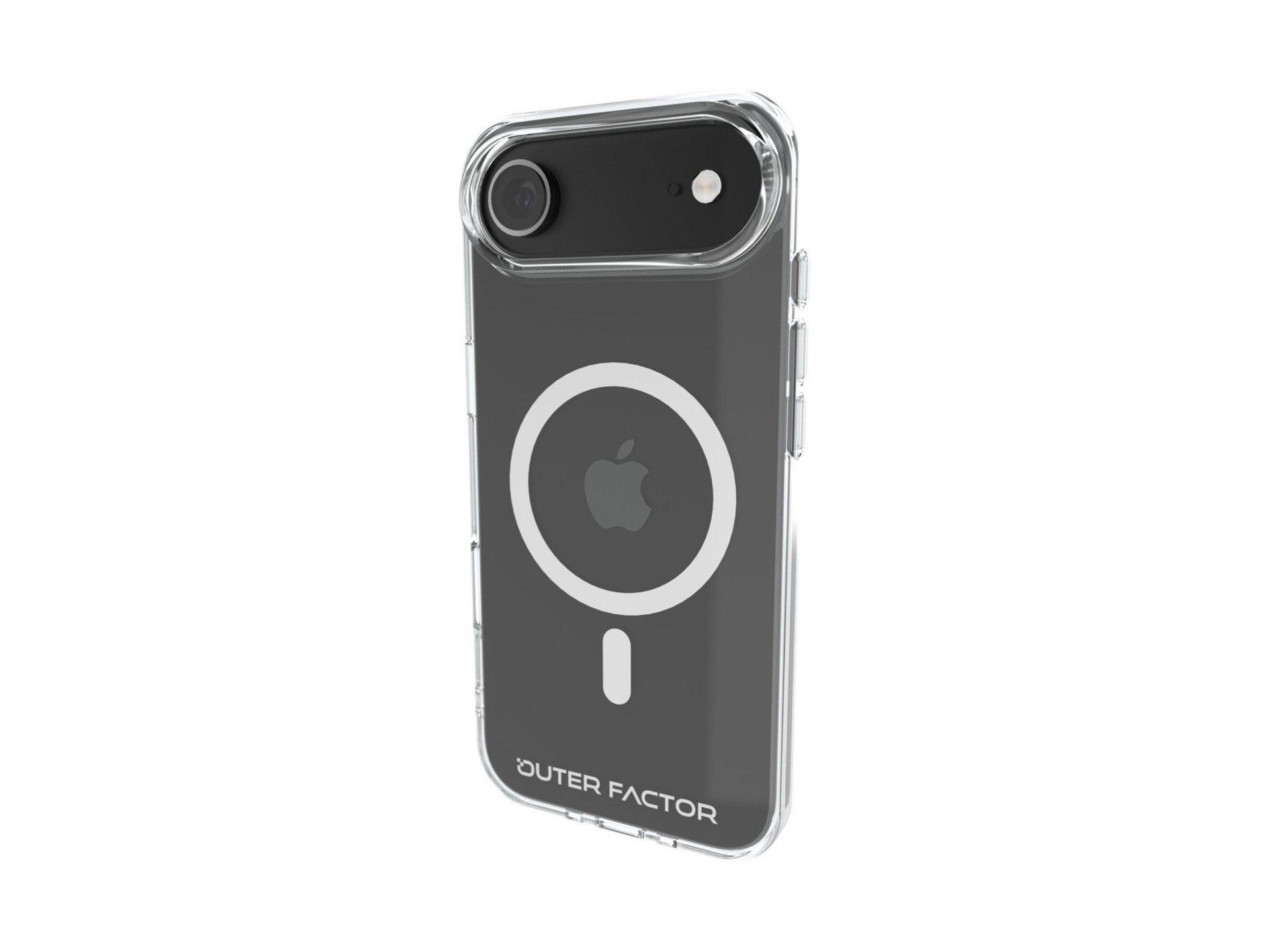 OuterFactor Ascend Case, iPhone 17 Air, Clear, Magnetic Ring Included