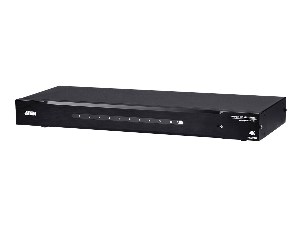 ATEN VS0110HA - video/audio splitter - 10 ports - rack-mountable