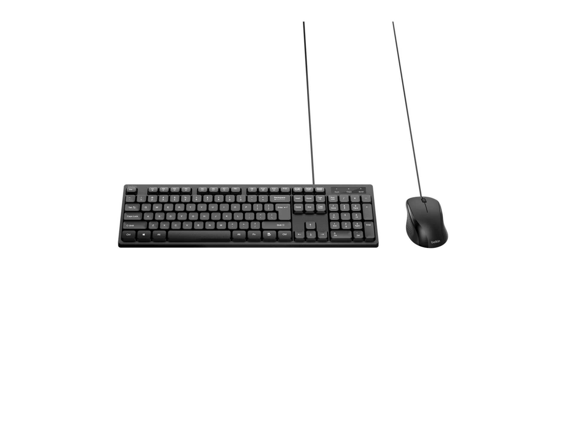 Belkin Wired Keyboard and Mouse Combo for Windows OS - Full Size Keyboard w