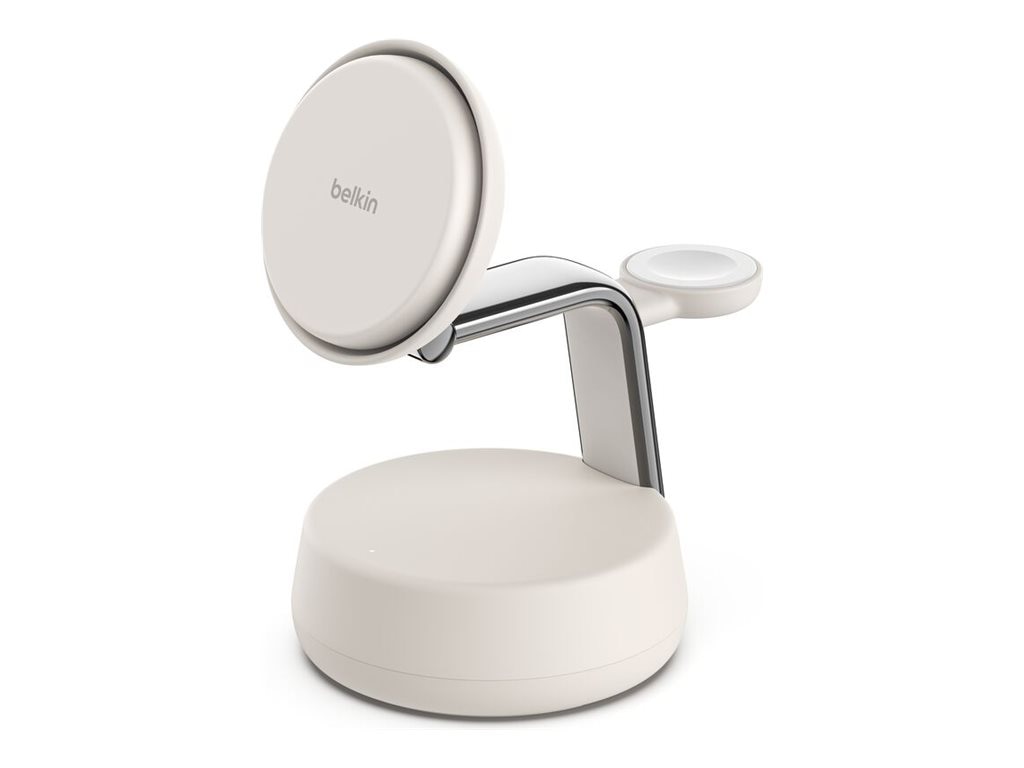 Belkin 3-in-1 Magnetic Charging Dock with Qi2 25W for iPhone, Apple Watch,