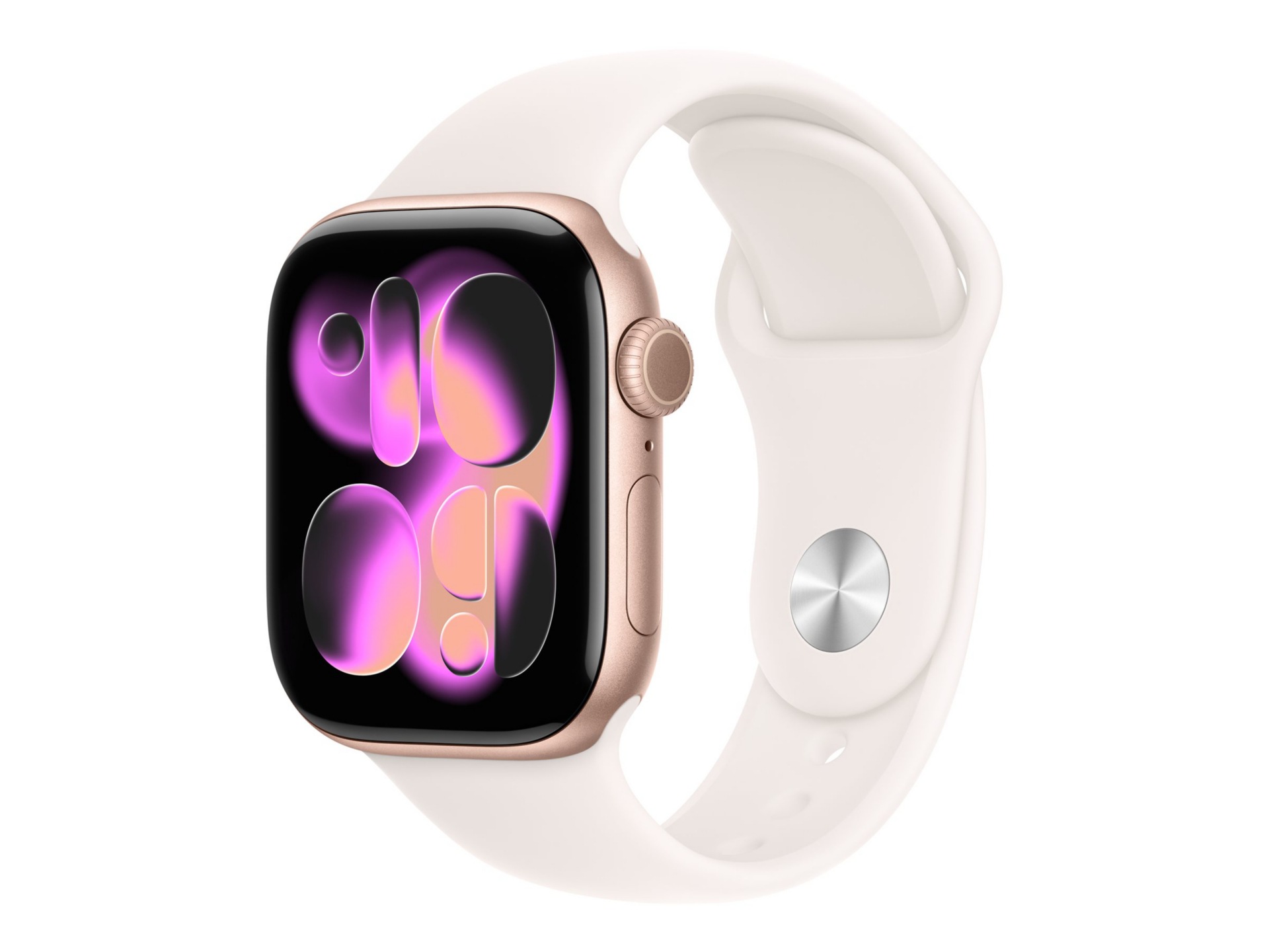 Apple Watch Series 11 (GPS) - rose gold aluminum - smart watch with sport b