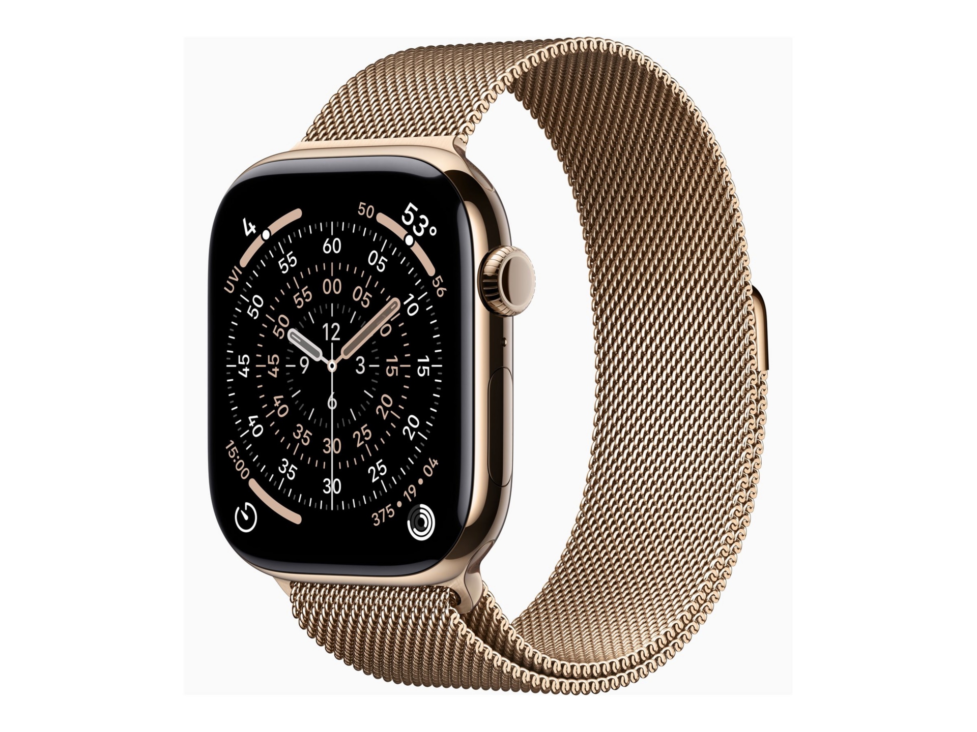 Apple Watch Series 11 (GPS + Cellular) - gold titanium - smart watch with m