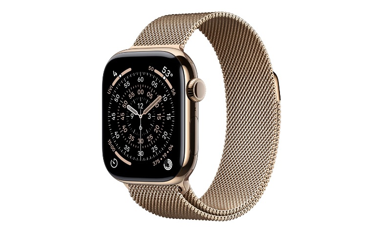 アップルウォッチ Apple Watch Series 11 (GPS + Cellular) - gold titanium - smart