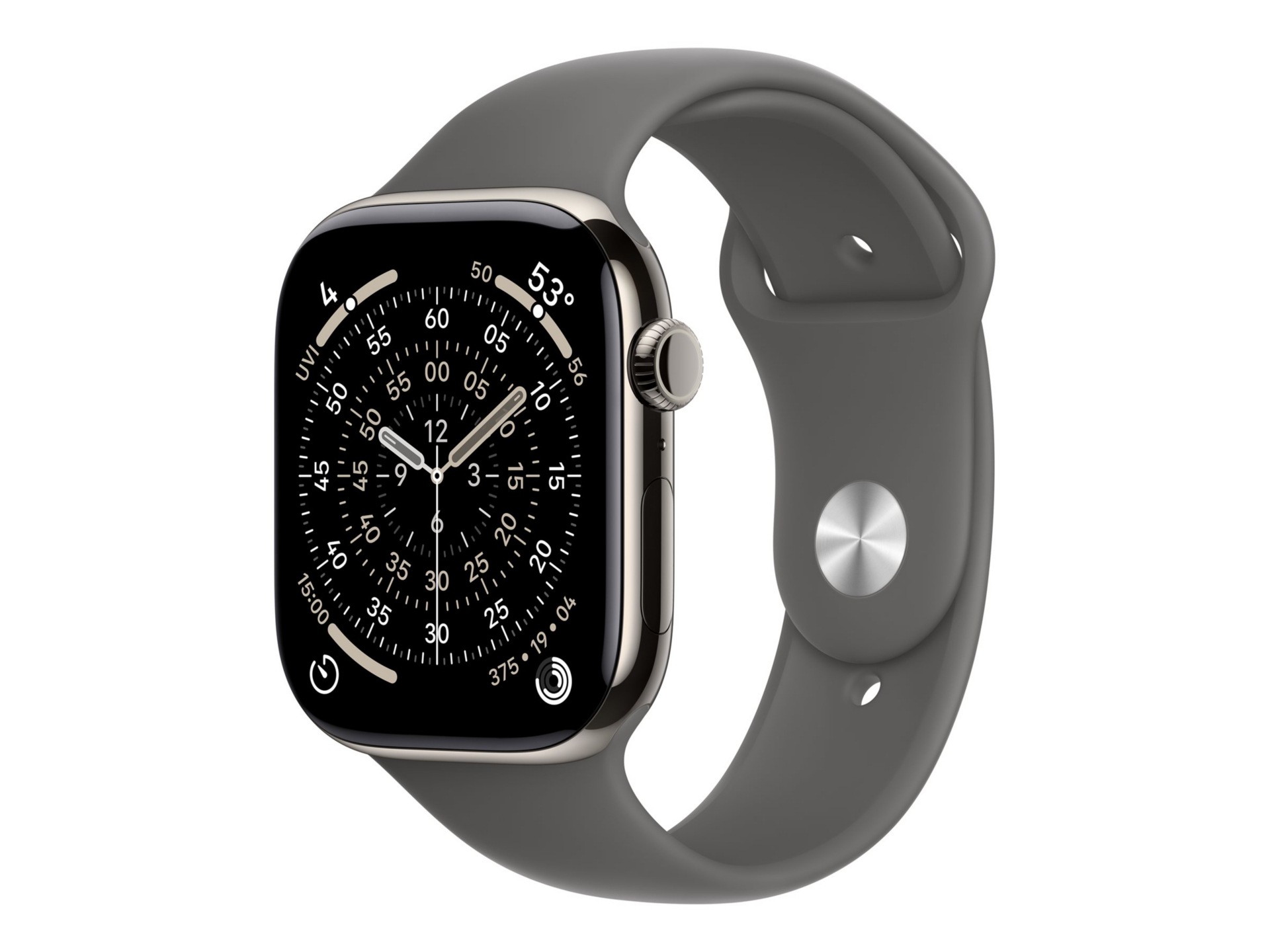 Apple Watch Series 11 (GPS + Cellular) - natural titanium - smart watch wit