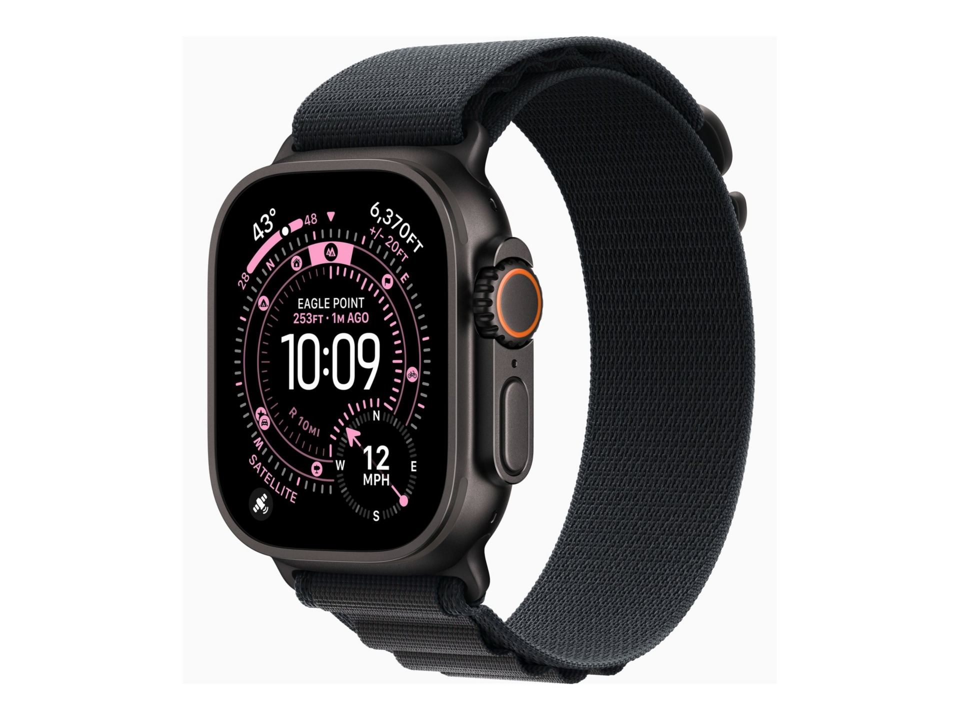 Apple Watch Ultra 3 - black titanium - Yes smart watch with Alpine Loop - b