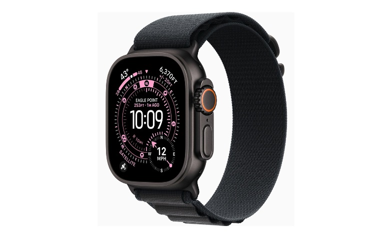 Apple Watch Ultra 3 - black titanium - Yes smart watch with Alpine