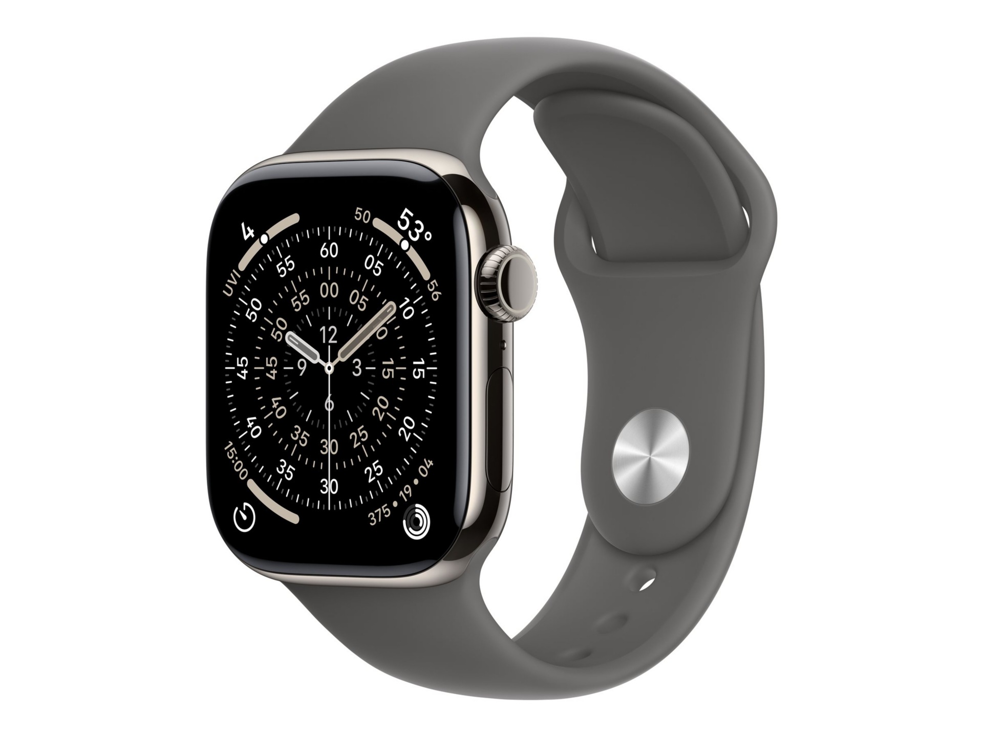 Apple Watch Series 11 (GPS + Cellular) - natural titanium - smart watch wit
