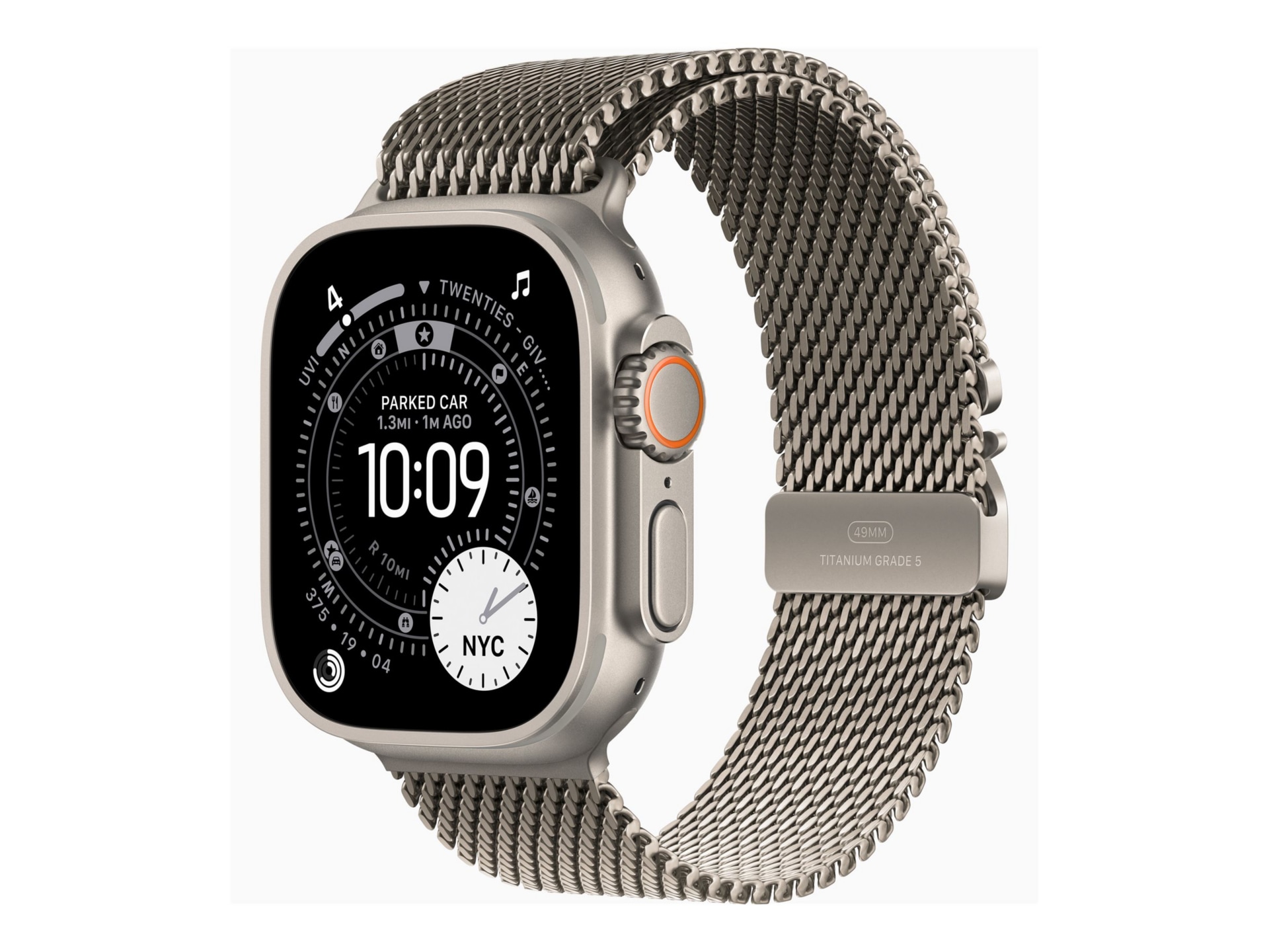 Apple Watch Ultra 3 - natural titanium - Yes smart watch with milanese loop