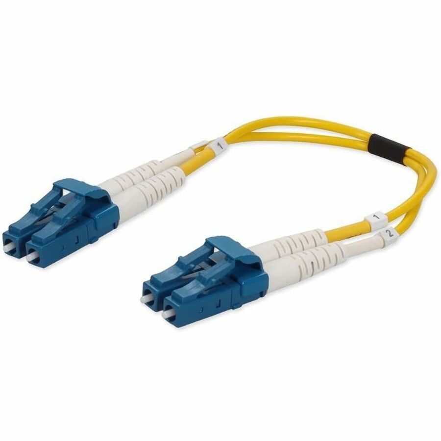 Proline 0.15m LC to LC Yellow OS2 Duplex OFNR (Riser-Rated) SMF Fiber Patch