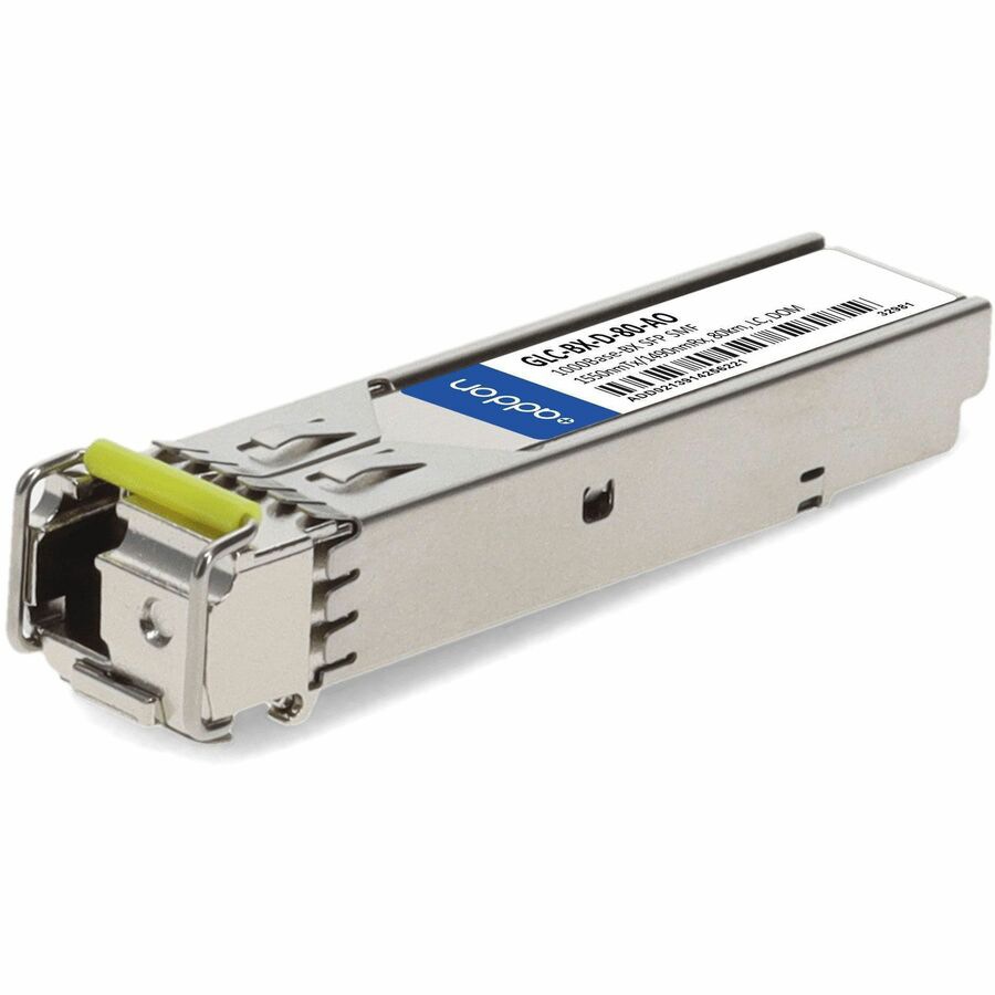 AddOn Cisco GLC-BX-D-80 Compatible TAA 1000Base-BX SFP Transceiver (SMF, 15