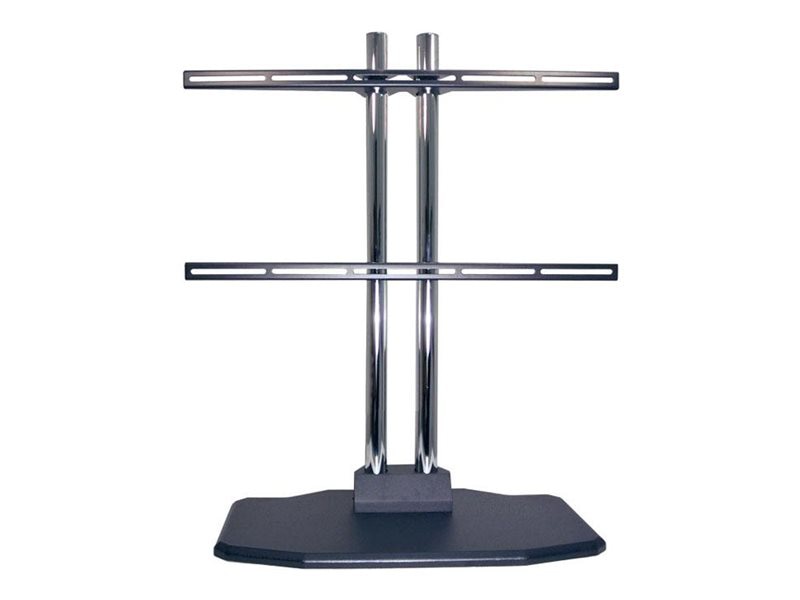 Premier Mounts stand - adjustable arms - for flat panel - black, chrome