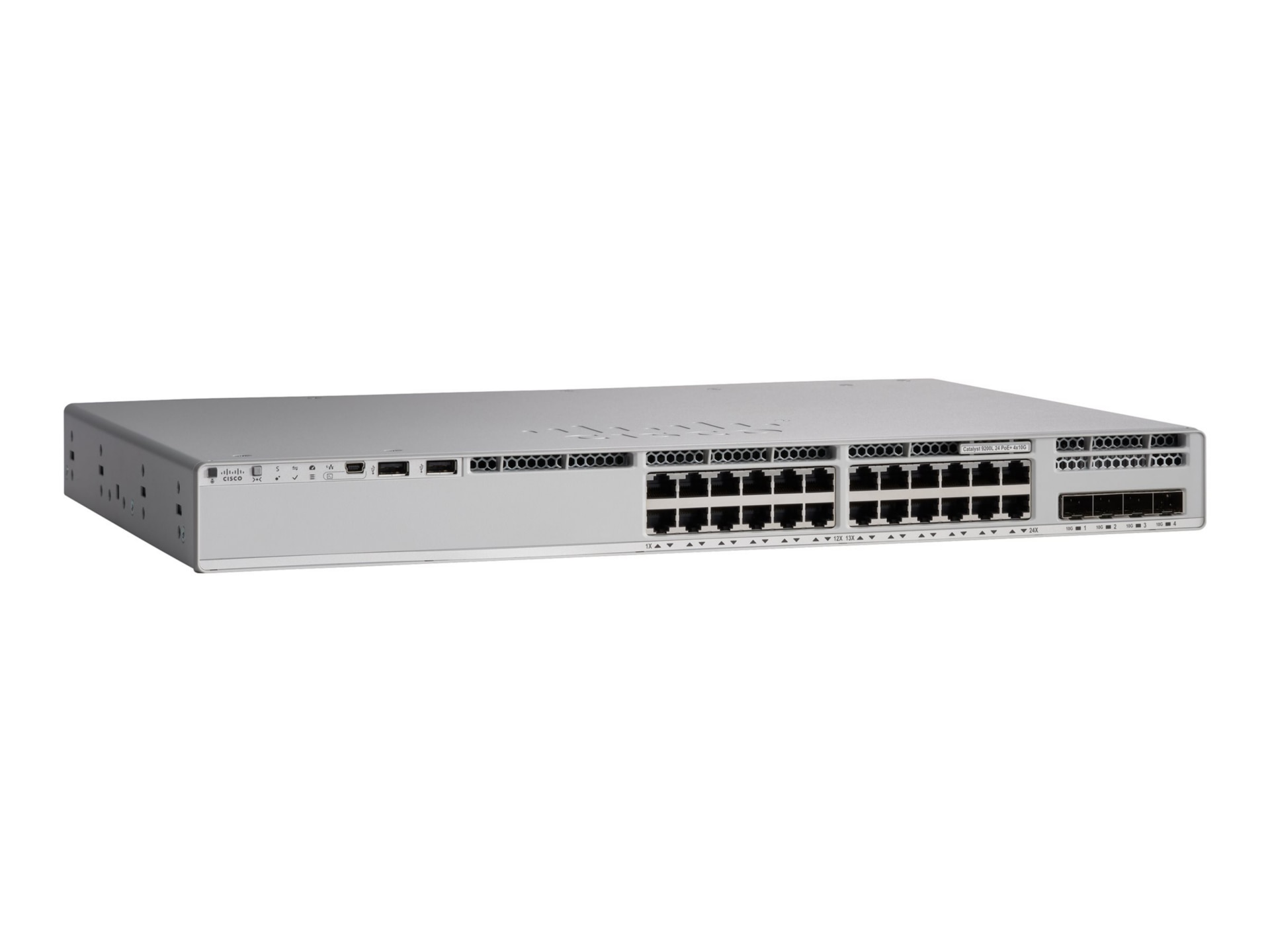 Cisco Meraki Catalyst 9200L-24P-4X - switch - 24 ports - managed - rack-mou