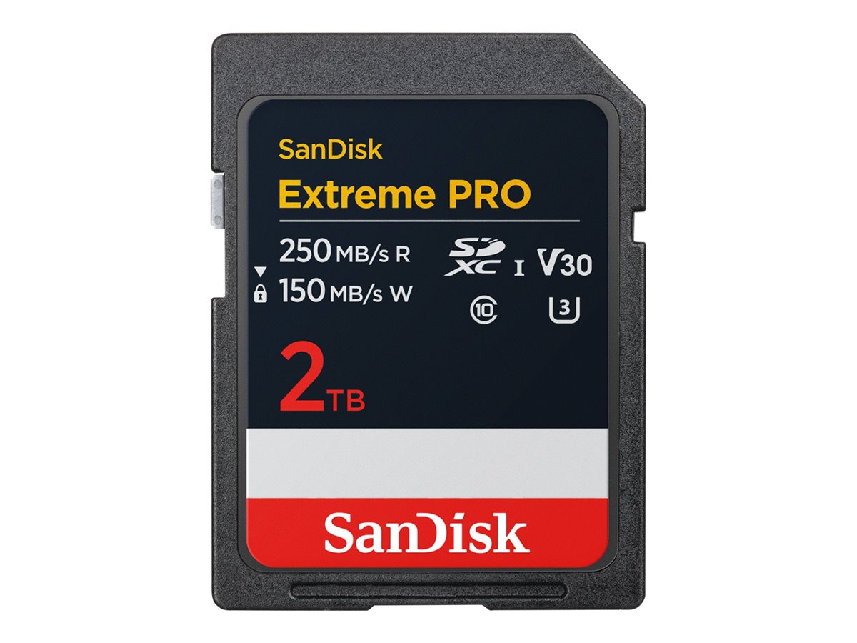 SanDisk Extreme Pro - flash memory card - 2 TB - SDXC UHS-I