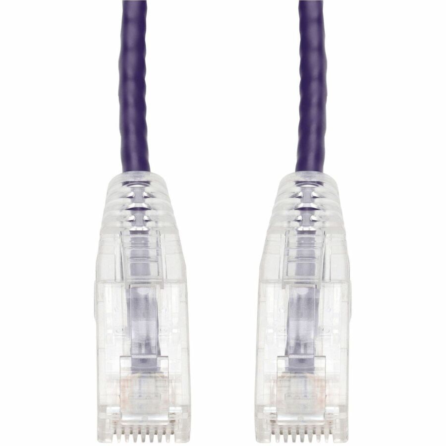 Proline CAT6 Slim UTP Ethernet Cable - RJ-45 M/M - 85ft - Purple - PVC - Clear-Claw - TAA