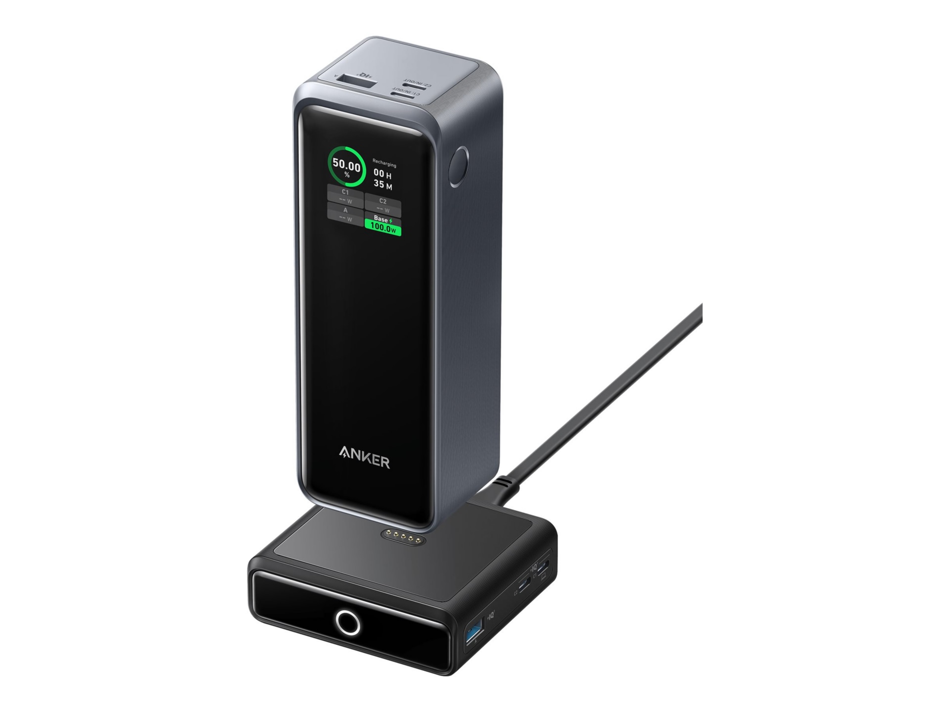 Anker Prime power bank - 24 pin USB-C, USB Type A - 250 Watt