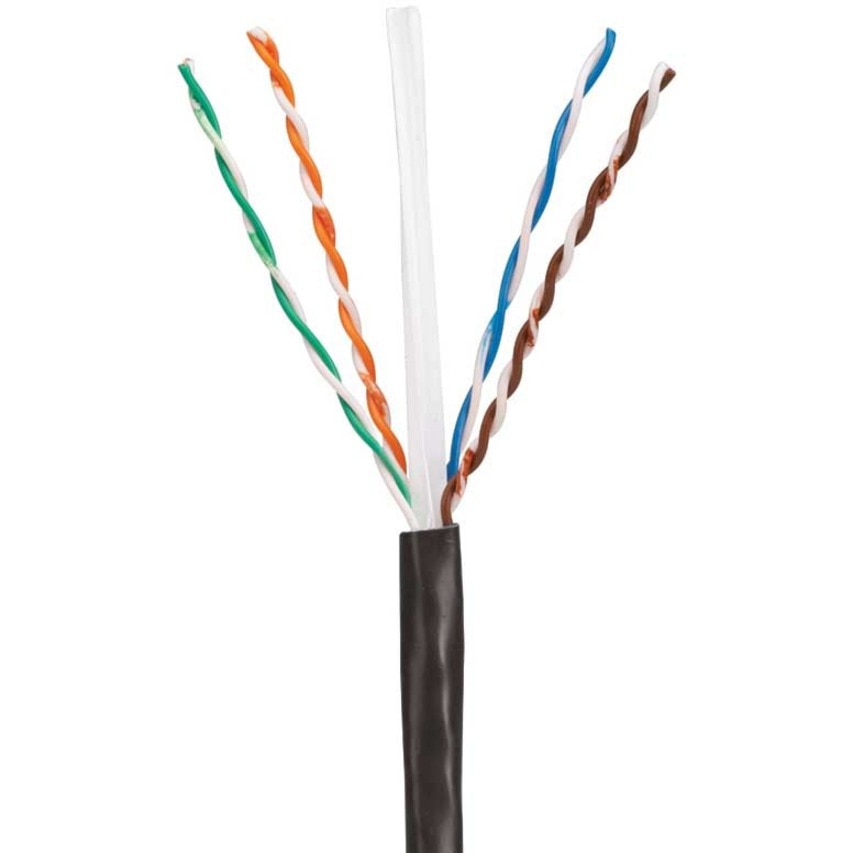 PanNet Copper Cable, Cat 6, 23 AWG, U/UTP, Outdoor, Black
