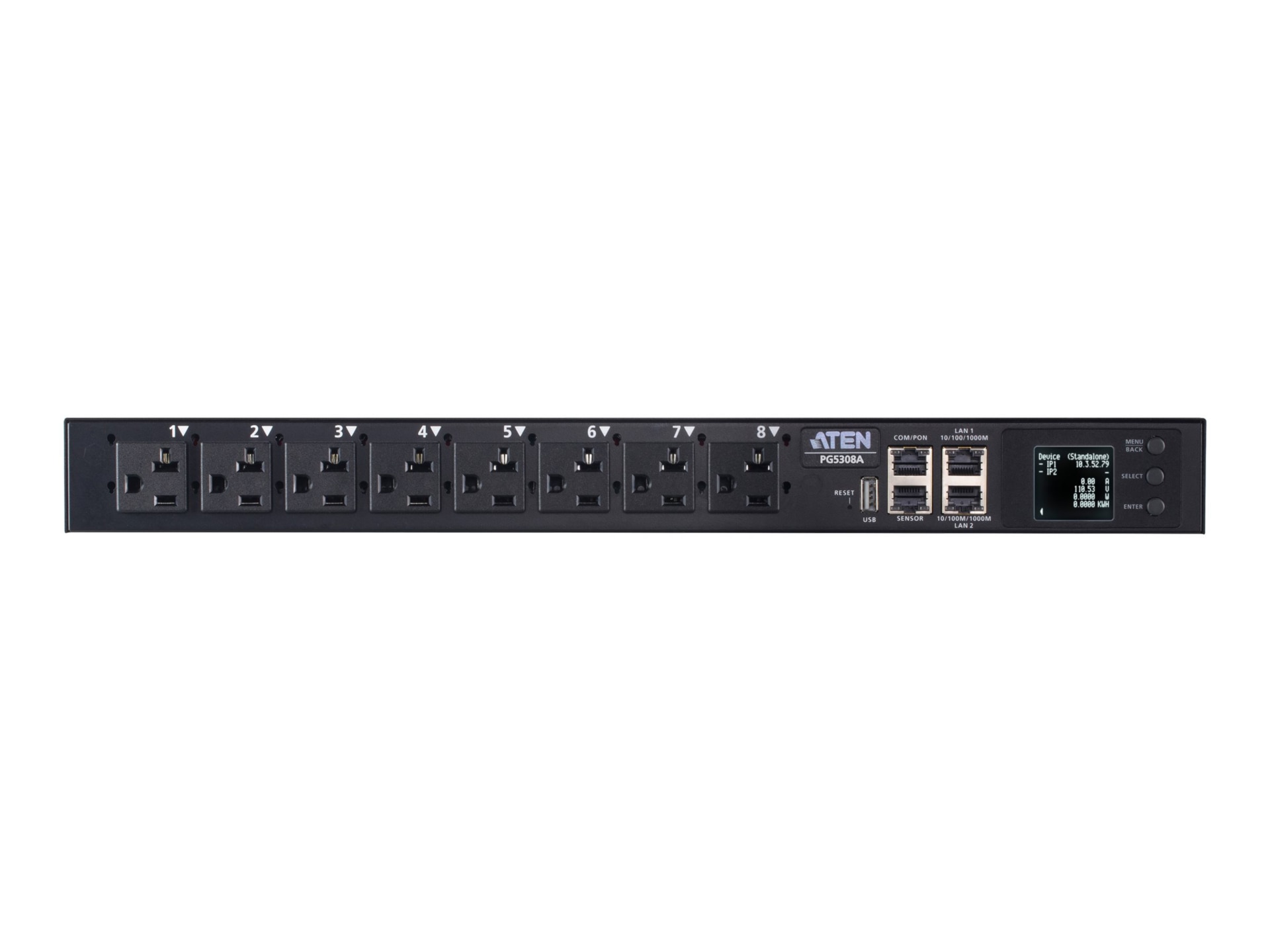 ATEN PG series PG5308A - power distribution unit - 30A/32A, metered, eco -