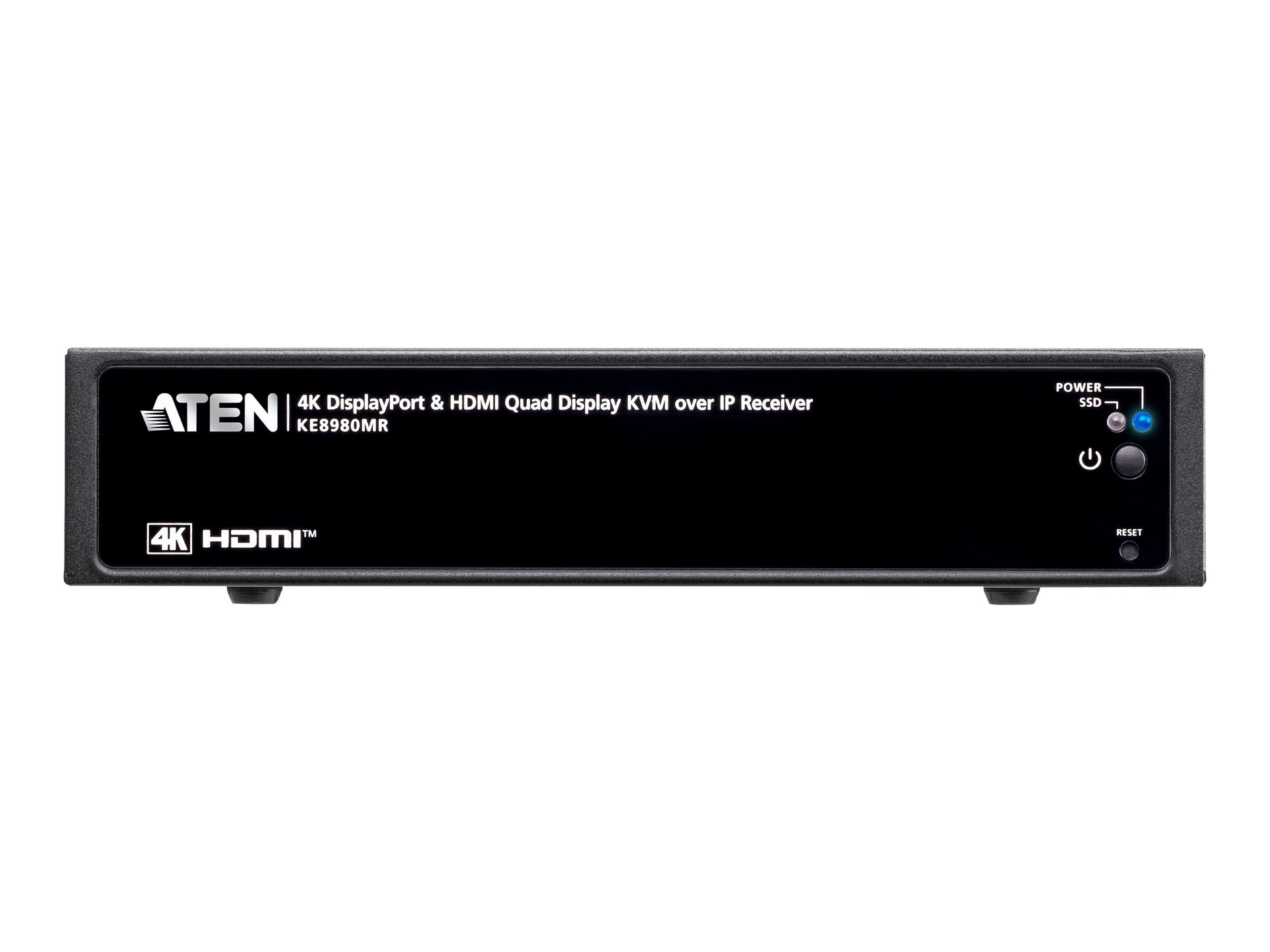 ATEN - KVM / video / audio switch - 4K Quad Display - 4 ports - rack-mounta