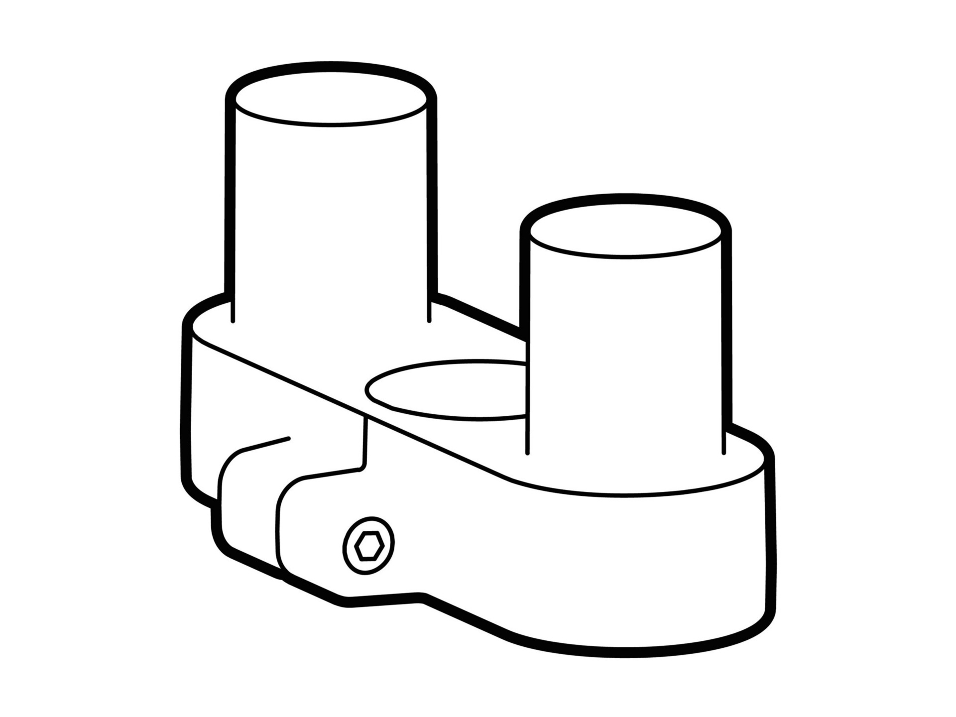 Ergotron LX Pro mounting component - side-by-side - dual conversion kit - b